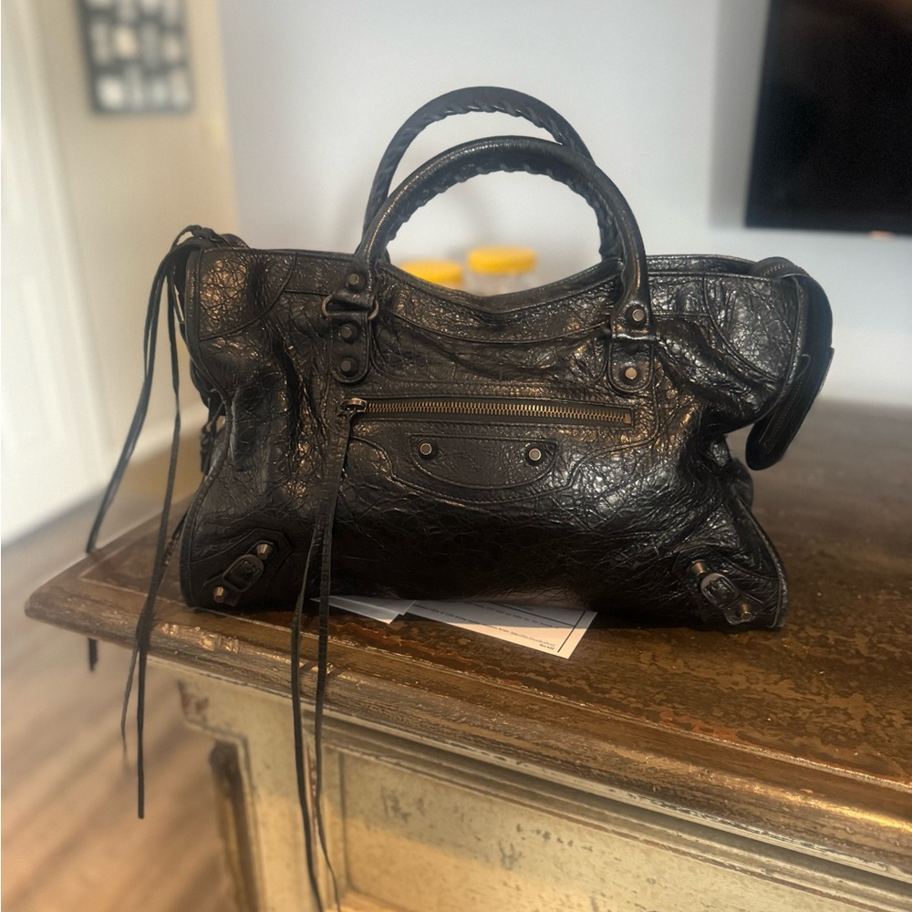 Black Leather Handbag